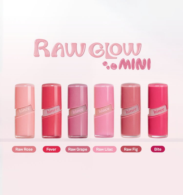 [6colors] hince Raw Glow Gel Tint Mini 0.06 fl. oz.(2ml) detail 1