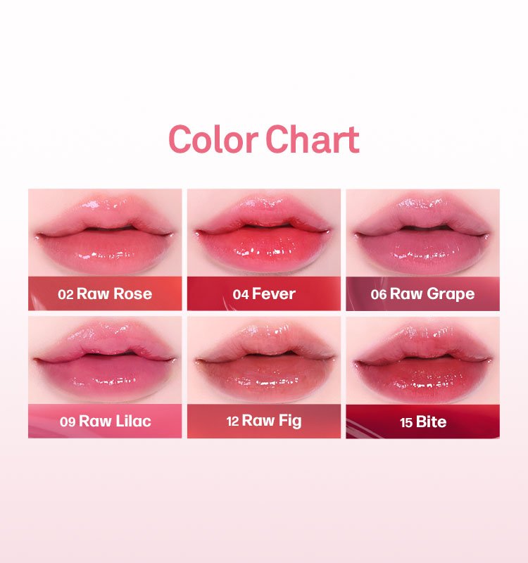 [6colors] hince Raw Glow Gel Tint Mini 0.06 fl. oz.(2ml) detail 2