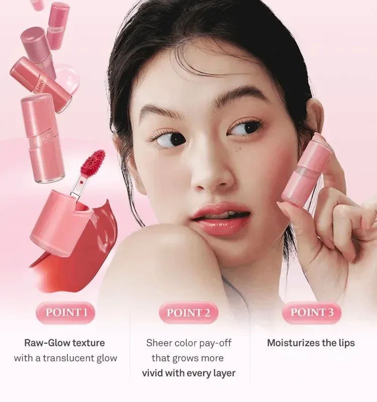 [12colors] hince Raw Glow Gel Tint Mini 0.06 fl. oz.(2ml) detail 2
