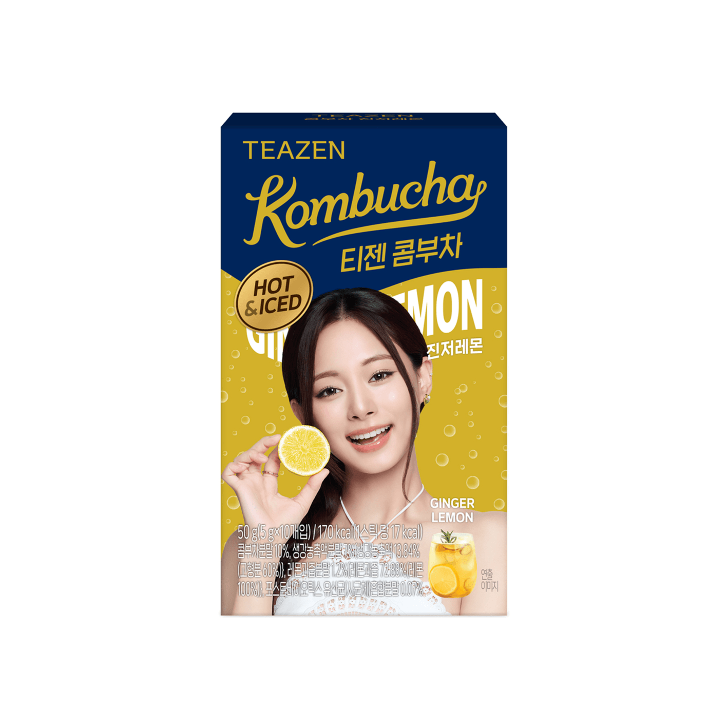 Teazen Kombucha Ginger Lemon 0.18 oz.(5g) x 10ea detail 1