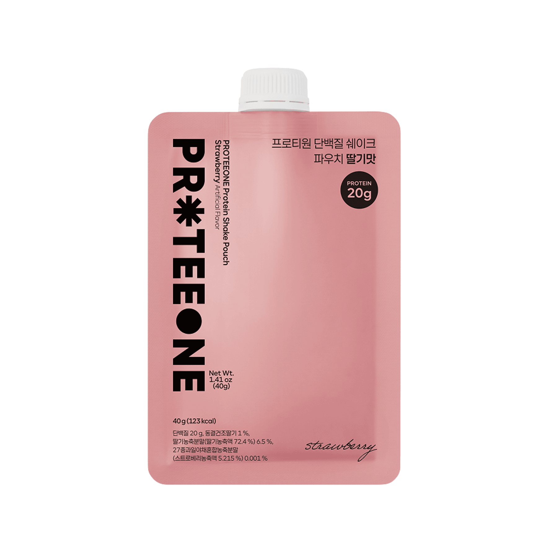 PROTEEONE Protein Shake Pouch Strawberry 1.41 oz.(40g) detail 1