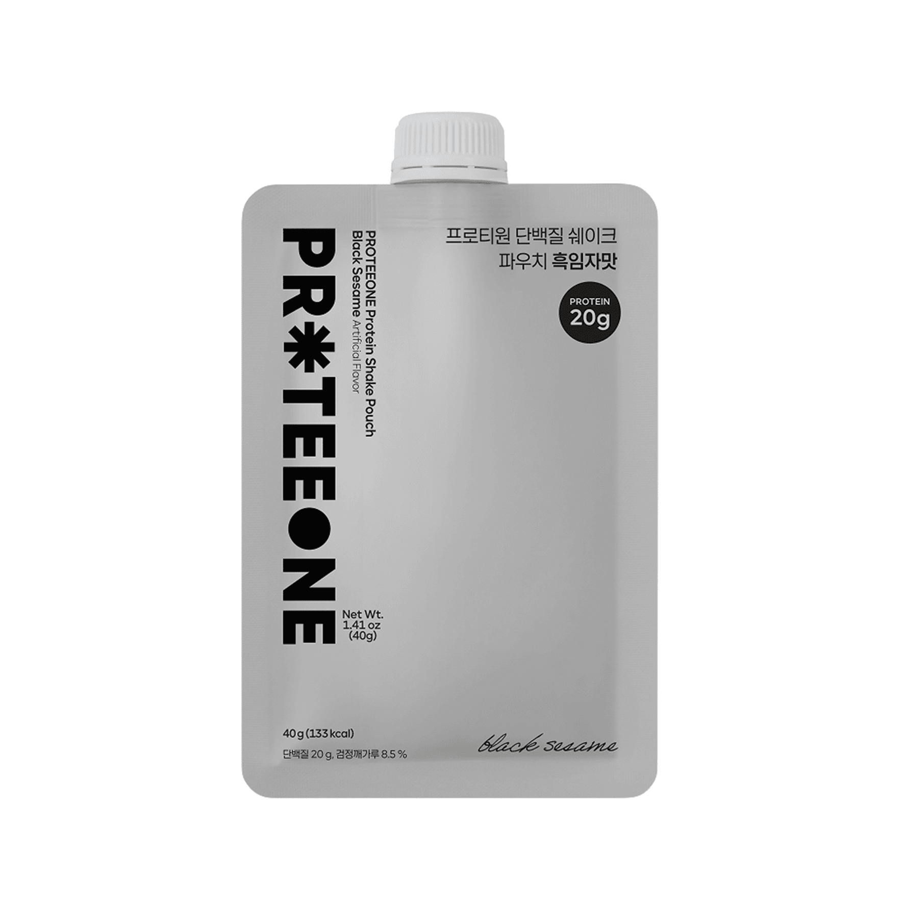 PROTEEONE Protein Shake Pouch Black Sesame 1.41 oz.(40g) detail 1