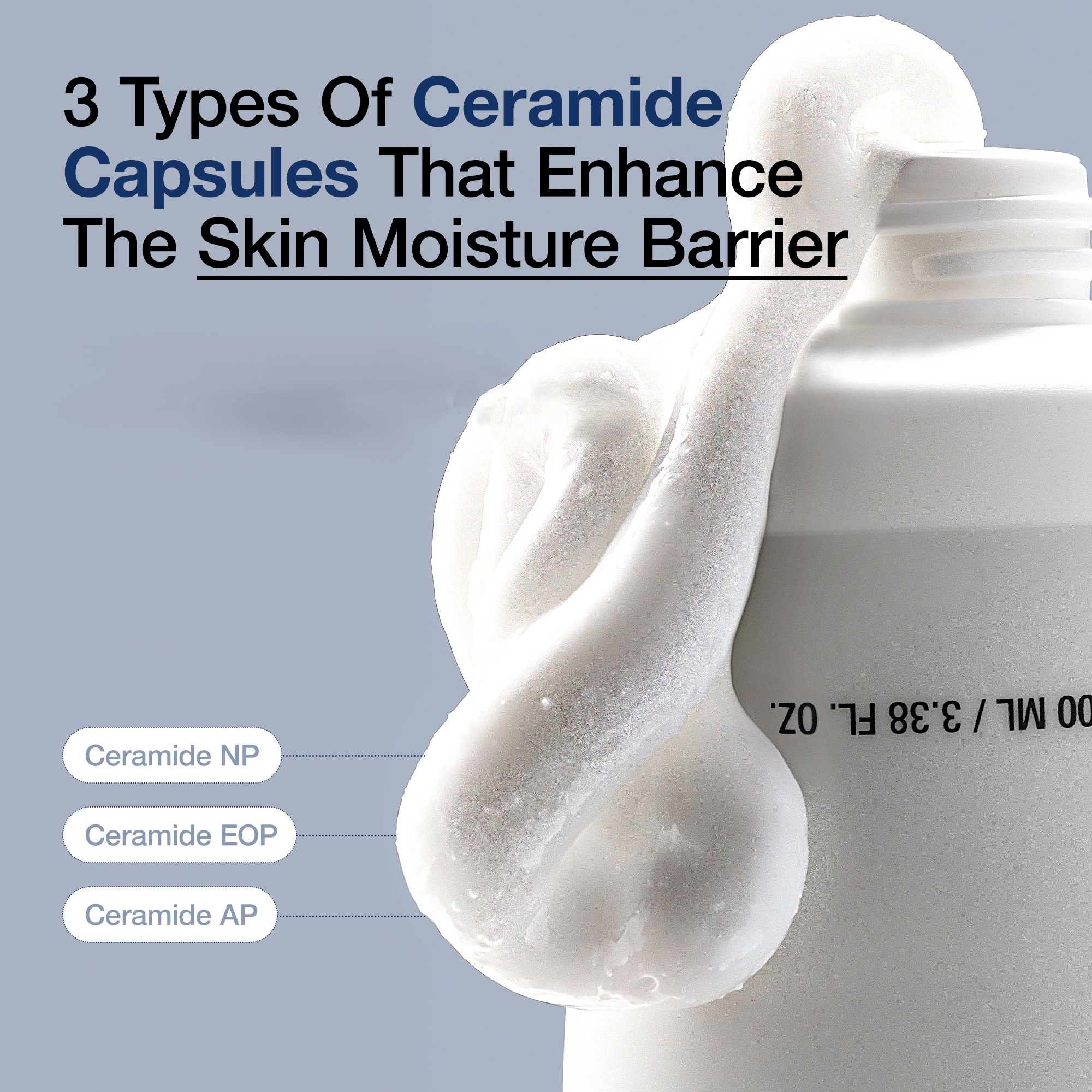 Anua 3 Ceramide Panthenol Moisture Barrier Cream 3.38 fl. oz.(100ml) detail 2