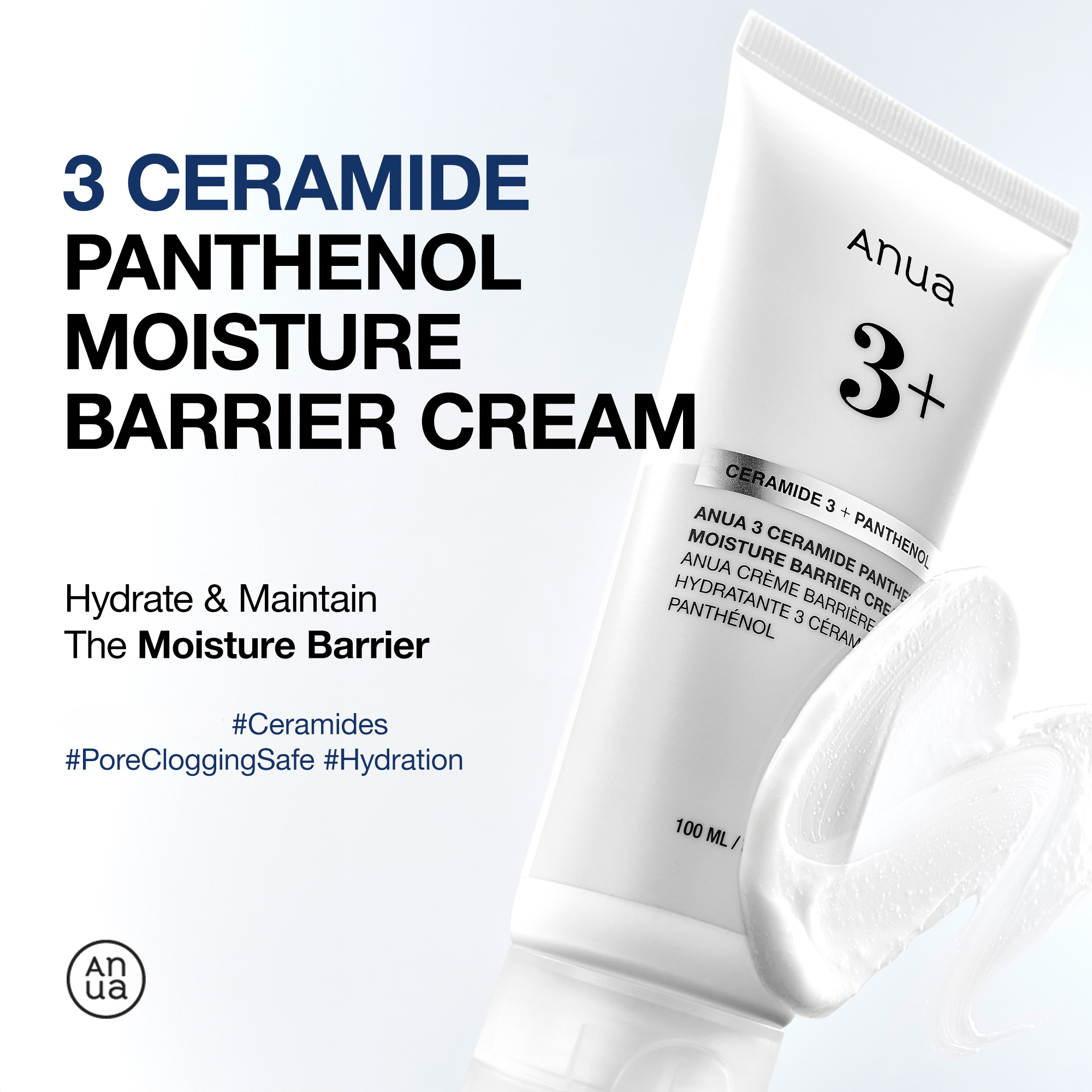 Anua 3 Ceramide Panthenol Moisture Barrier Cream 3.38 fl. oz