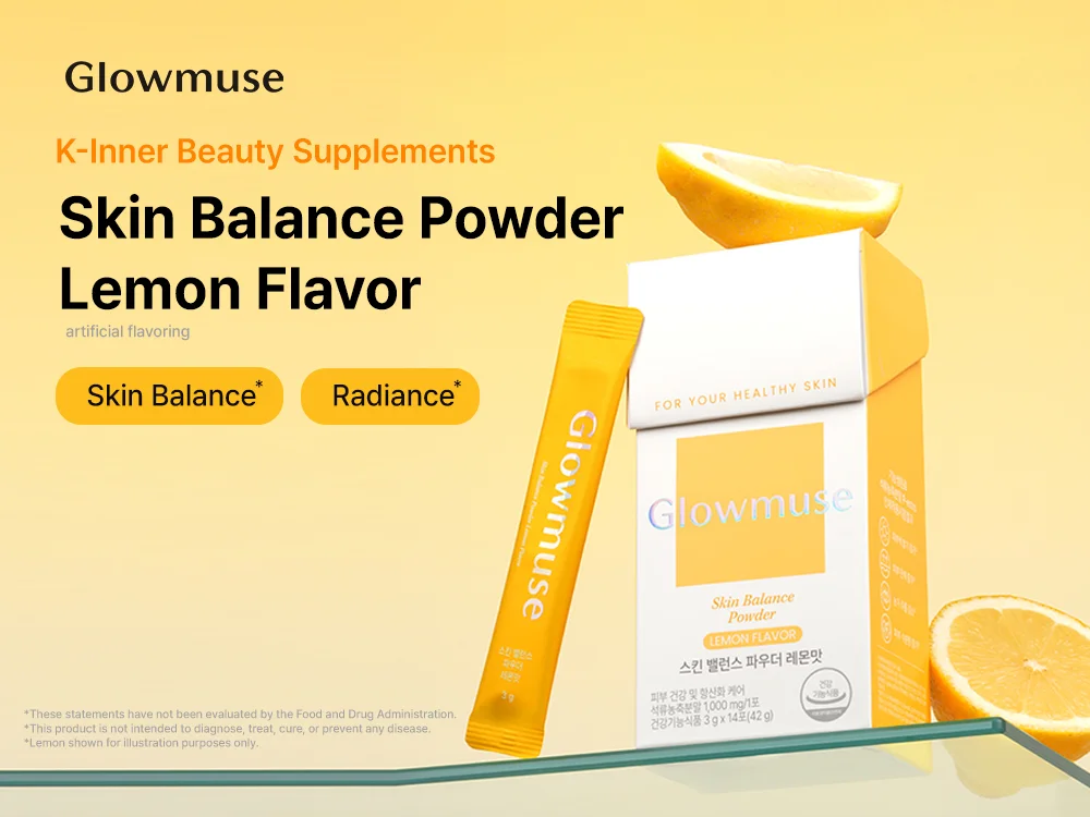 GLOWMUSE Skin Balance Powder Lemon Flavor 0.1 oz.(3g) x 14ea detail 4