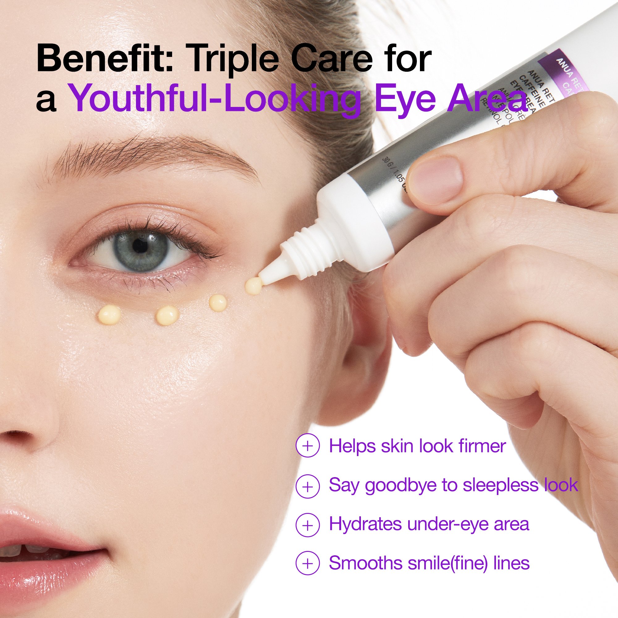 Anua Retinol 0.1 Caffeine Revitalizing Eye Cream 1.05 fl. oz.(30g) detail 2