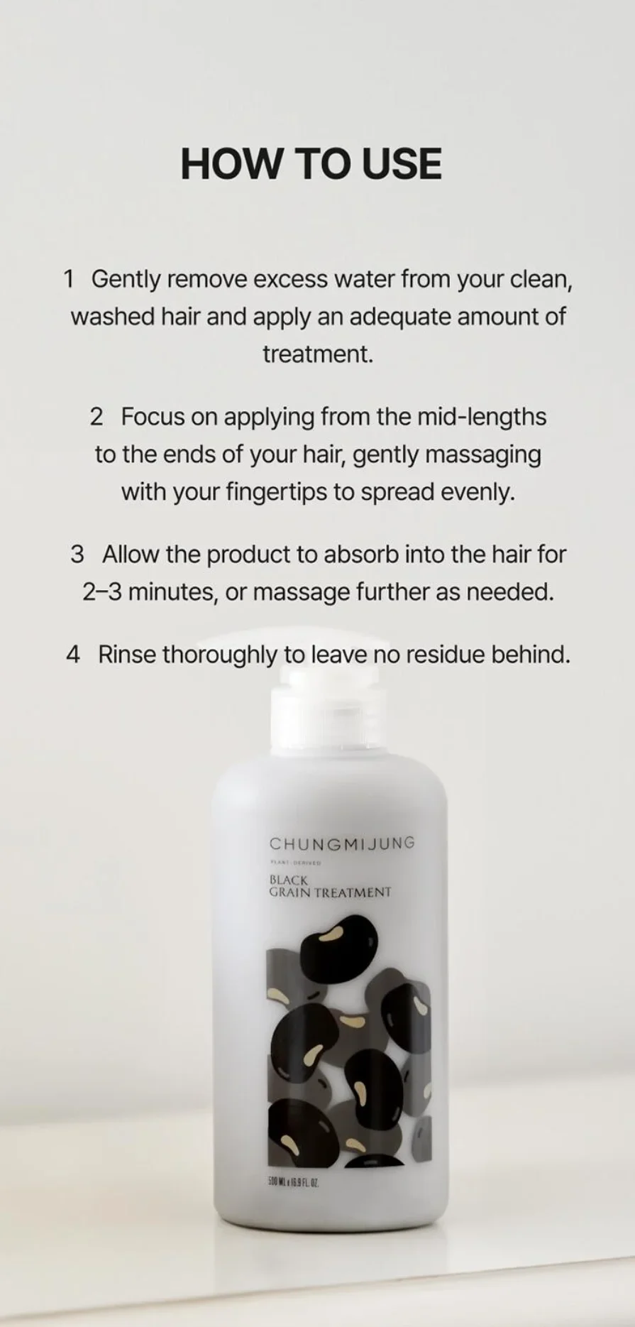 CHUNGMIJUNG Black Grain Treatment 16.9 fl. oz.(500ml) detail 6