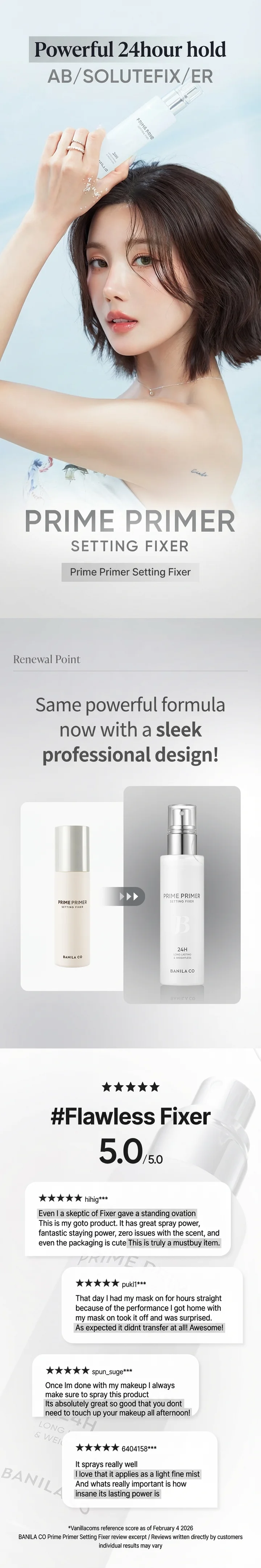 BANILA CO Prime Primer Setting Fixer 3.38 fl. oz.(100ml) detail 1