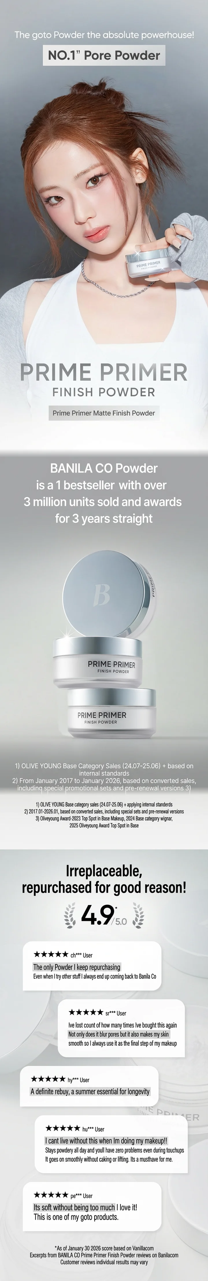 BANILA CO Prime Primer Finish Powder 0.42 oz.(12g) detail 1