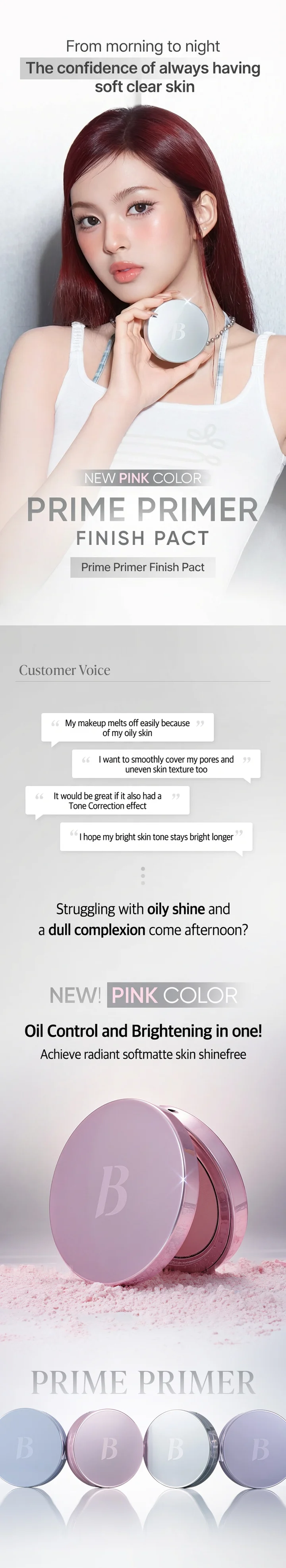 [3colors] BANILA CO Prime Primer Finish Pact 0.23 oz.(6.5g) detail 1