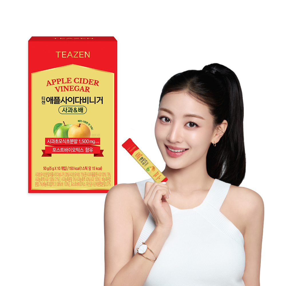 Teazen Apple Cider Vinegar Apple & Pear 1.76 oz.(50g) x 10ea - Image 2 of 2