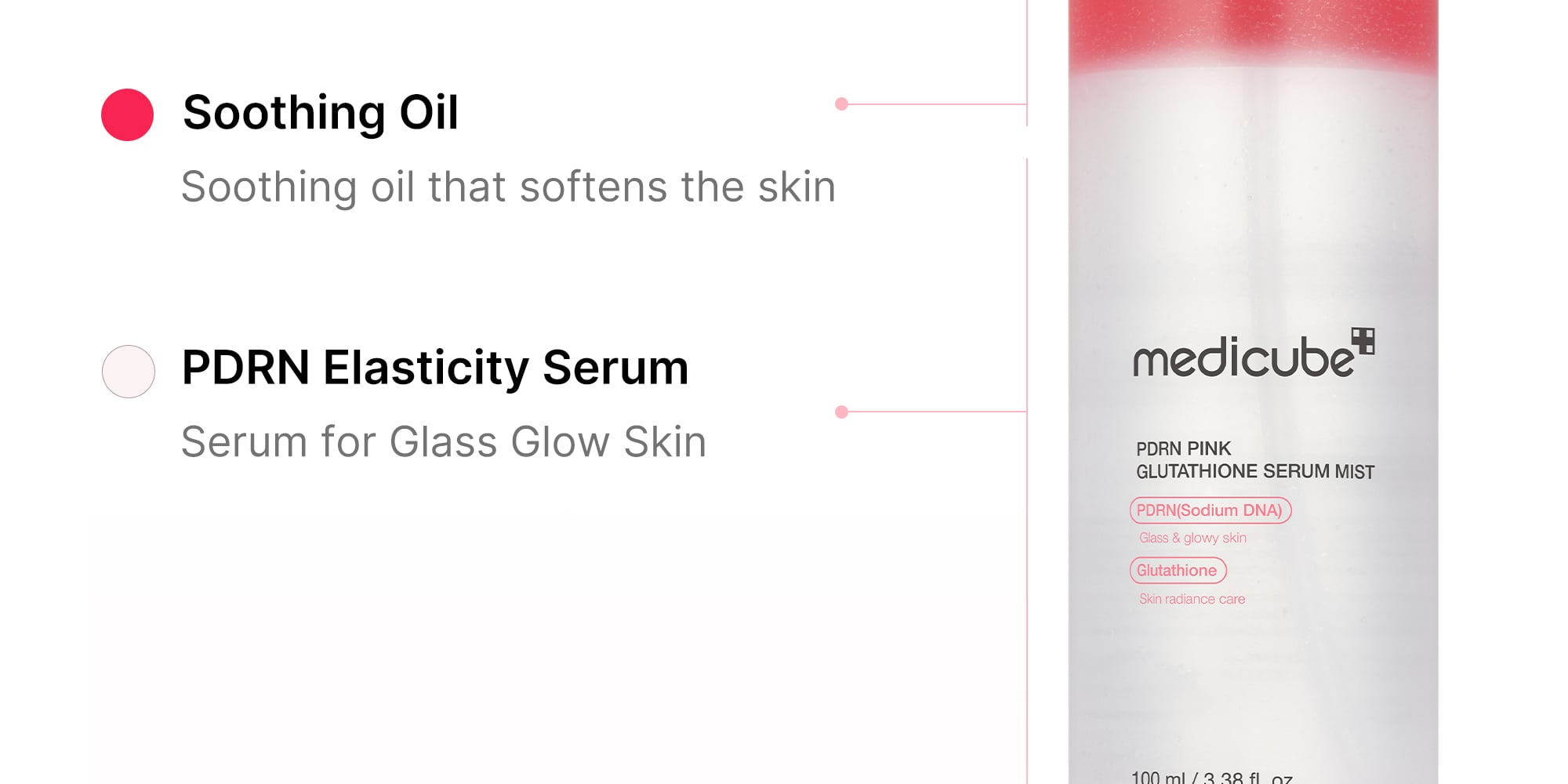 [ Medicube ] Pink PDRN Collagen Glow Jelly Mist Serum 100ml / 3.38 fl.oz