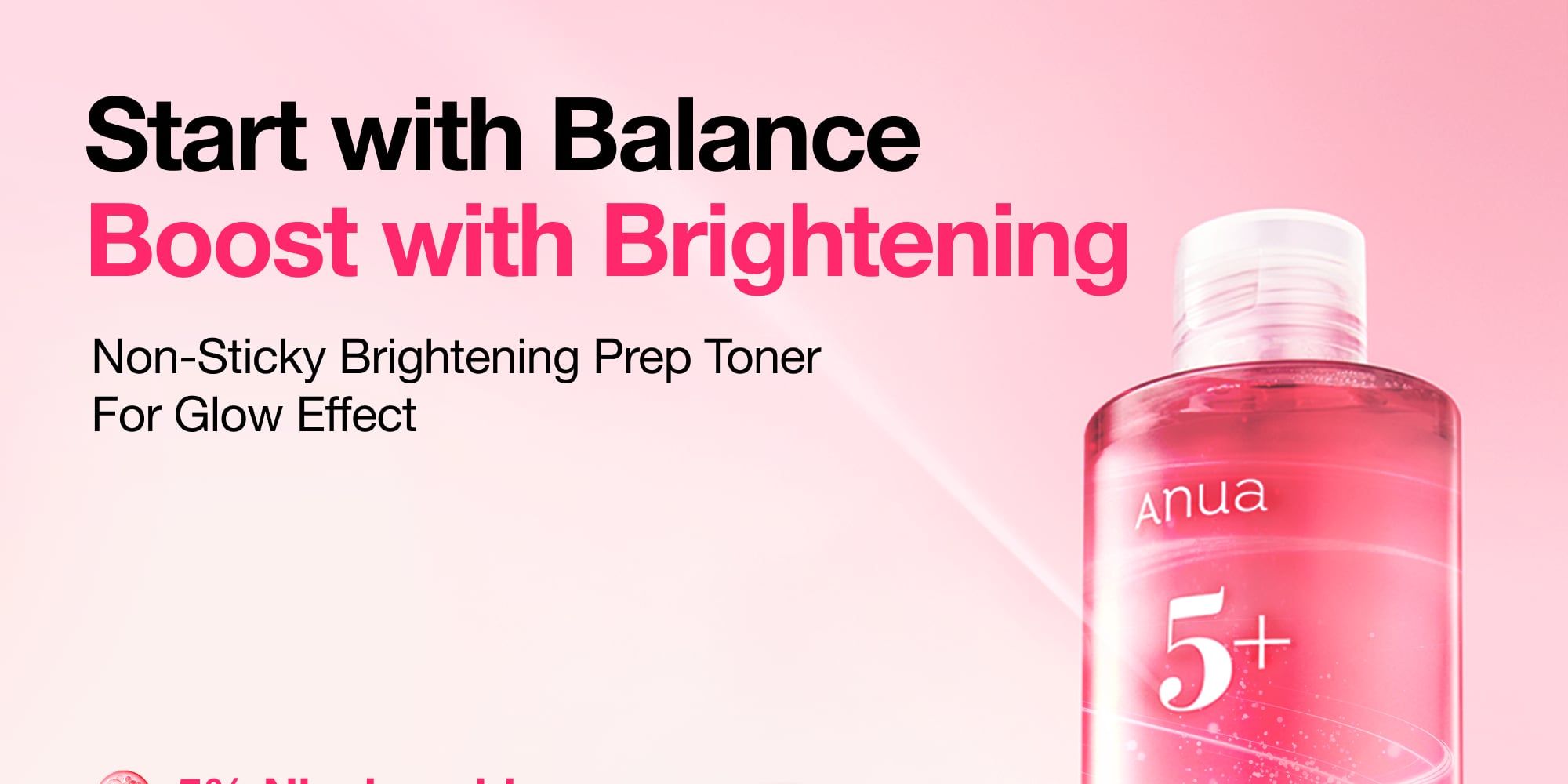 Anua Niacinamide 5 TXA Brightening Booster Toner 8.45 fl. oz