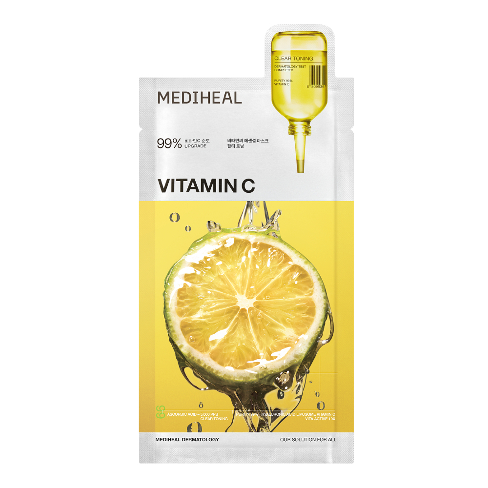 MEDIHEAL Vitamin C Essential Mask Clear Toning 0.81 fl. oz.(24ml) x 4ea - Image 2 of 2