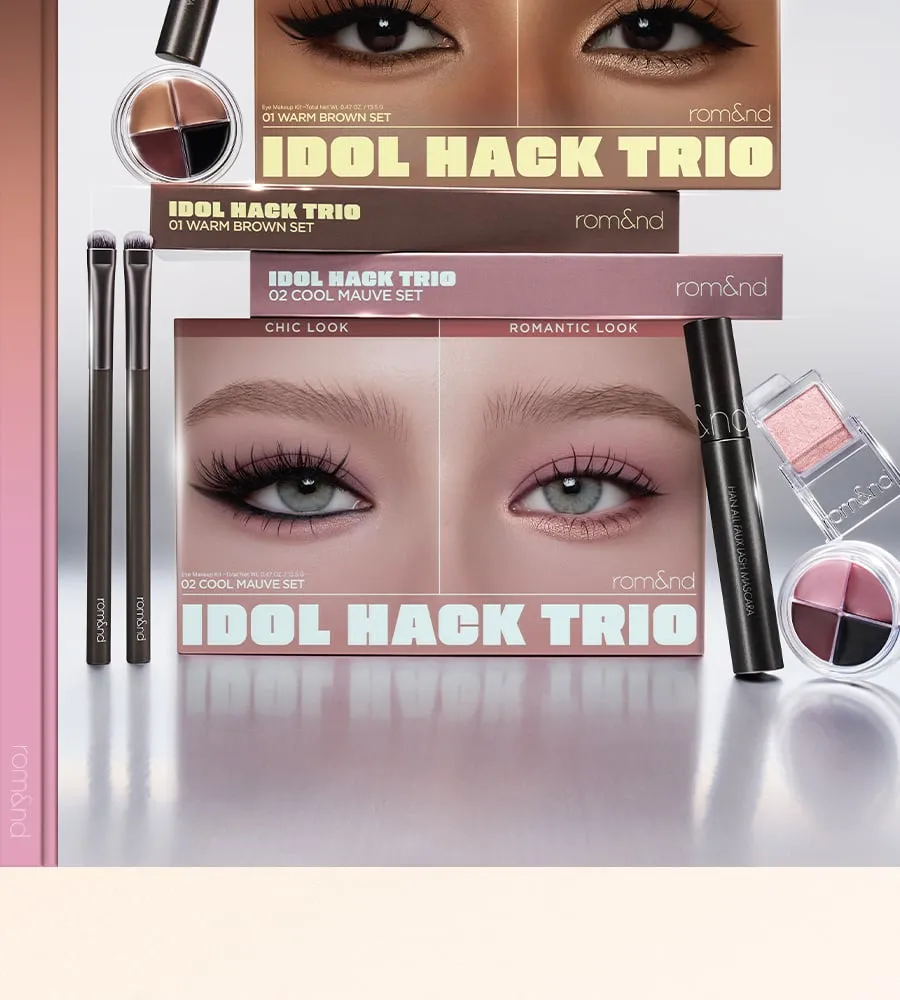 アイシャドウ RT-0715911984 2types] rom&nd Idol Hack Trio Set 0.47 oz.(13.5g) | OLIVE YOUNG US