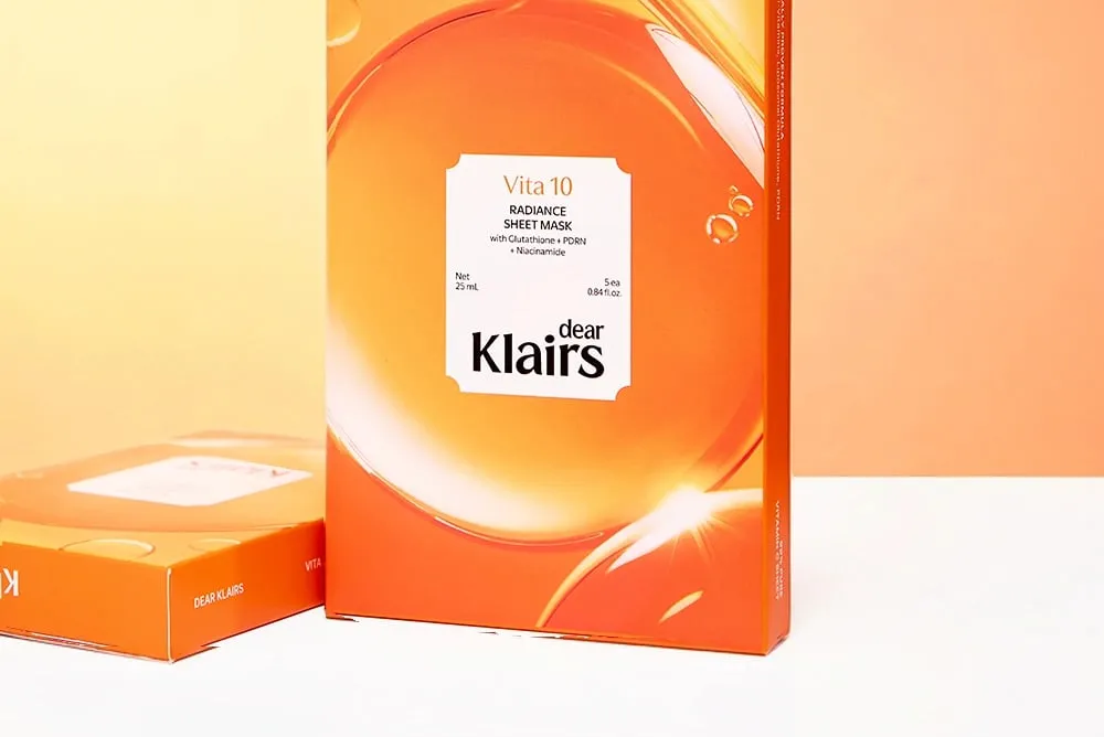Dear Klairs Vita 10 Radiance Sheet Mask 0.84 fl. oz.(25ml) x 5ea