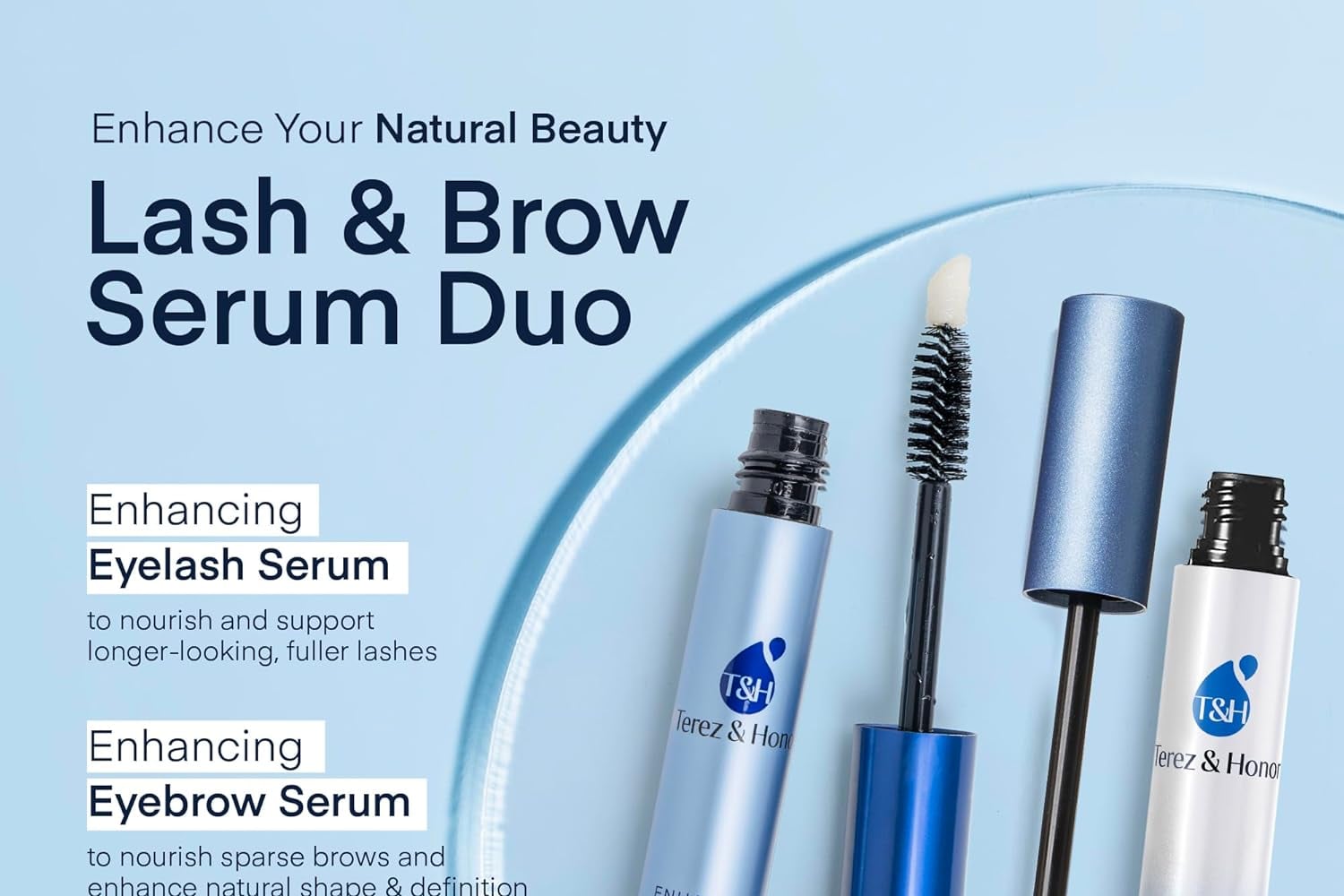 Terez & Honor Enhancing Lash + Brow Serum Duo 0.1 fl. oz.(3ml)+