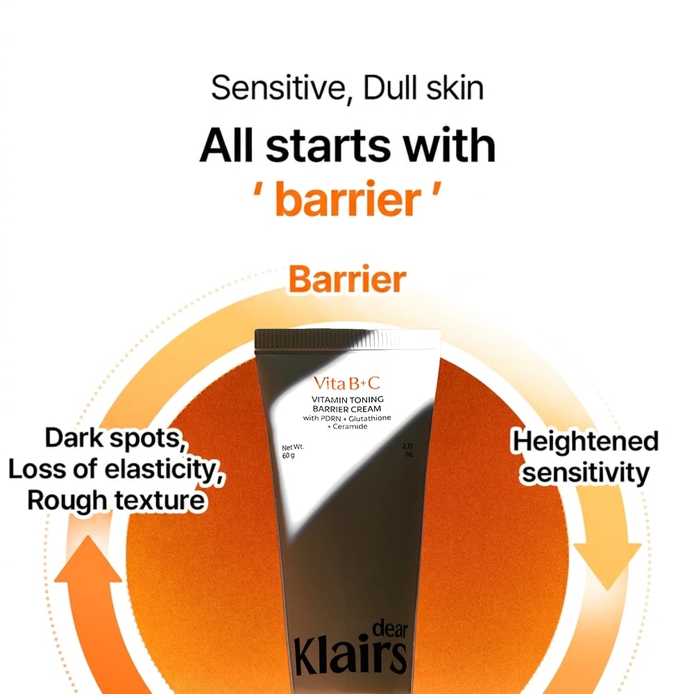 Dear Klairs Vitamin Toning Barrier Cream 2.11 oz.(60g) | OLIVE