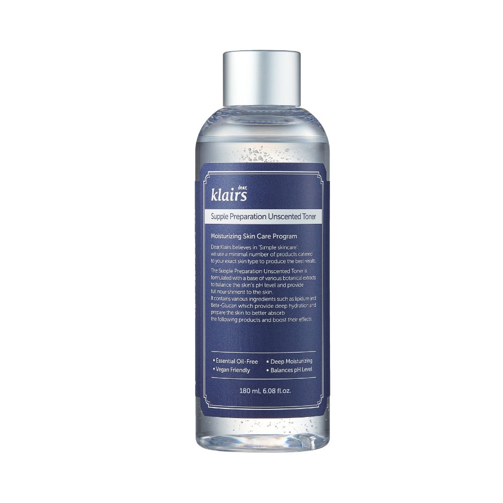 Dear, Klairs Supple Preparation Unscented Toner 6.08 fl. oz.(180ml)
