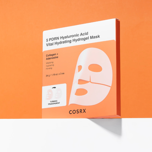 COSRX 5 PDRN Hyaluronic Acid Vital Hydrating Hydrogel Mask 1.19 oz.(34g) x 3ea - Image 3 of 3