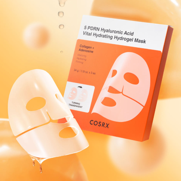 COSRX 5 PDRN Hyaluronic Acid Vital Hydrating Hydrogel Mask 1.19 oz.(34g) x 3ea - Image 2 of 3