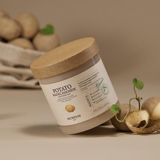 SKINFOOD Potato Maddecassoside Soothing Pad 8.81 oz.(250g) x 60ea - Image 2 of 2