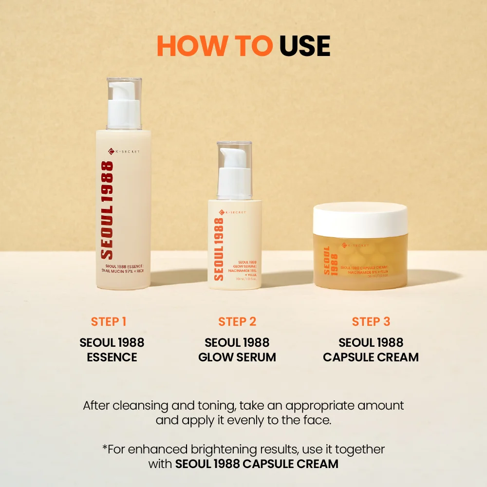 K-SECRET Seoul 1988 Glow Serum : Niacinamide 15% + Yuja 1.01 fl. oz.(30ml) detail 7