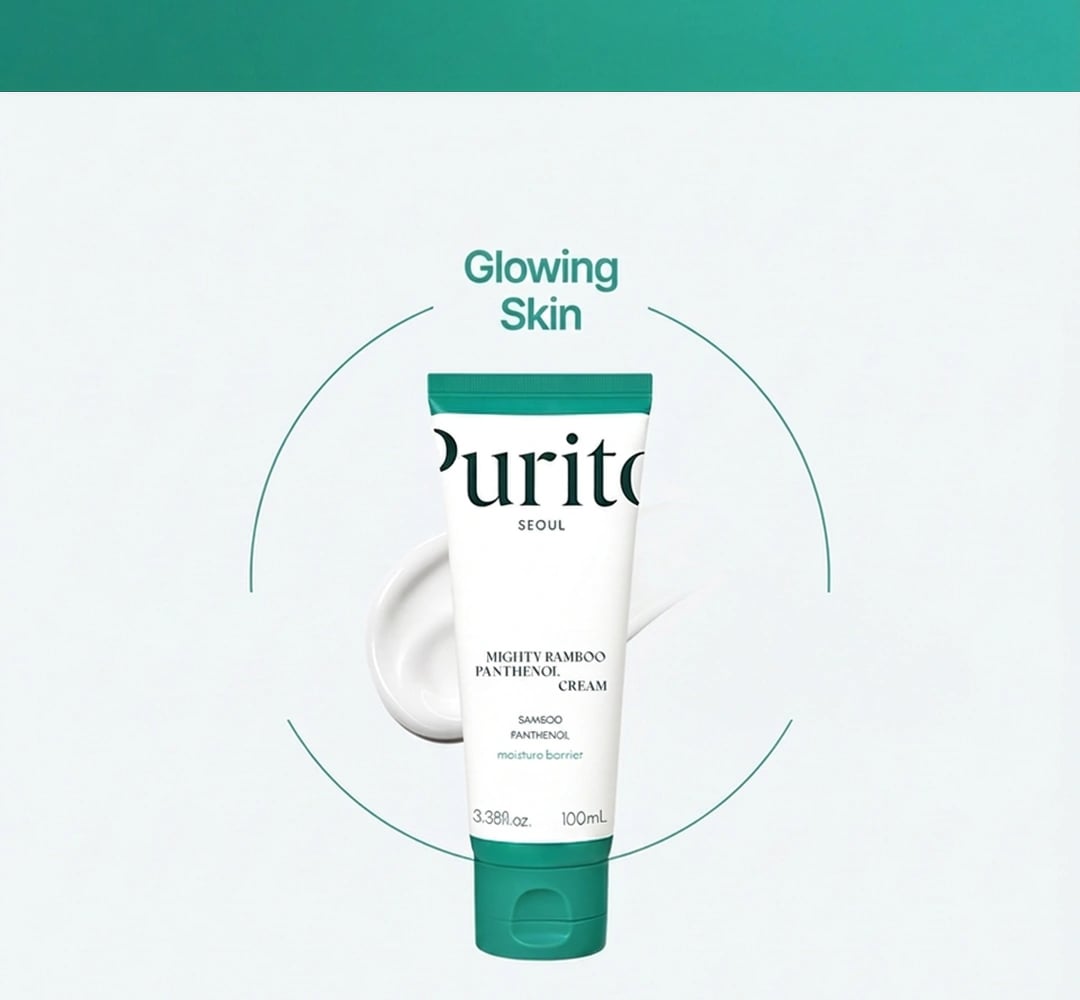 PURITO SEOUL Mighty Bamboo Panthenol Cream 3.38 fl. oz.(100ml