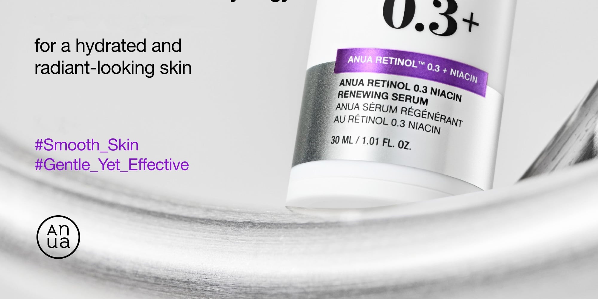 Anua Retinol 0.3 Niacin Renewing Serum 1.01 fl. oz.(30ml) | OLIVE