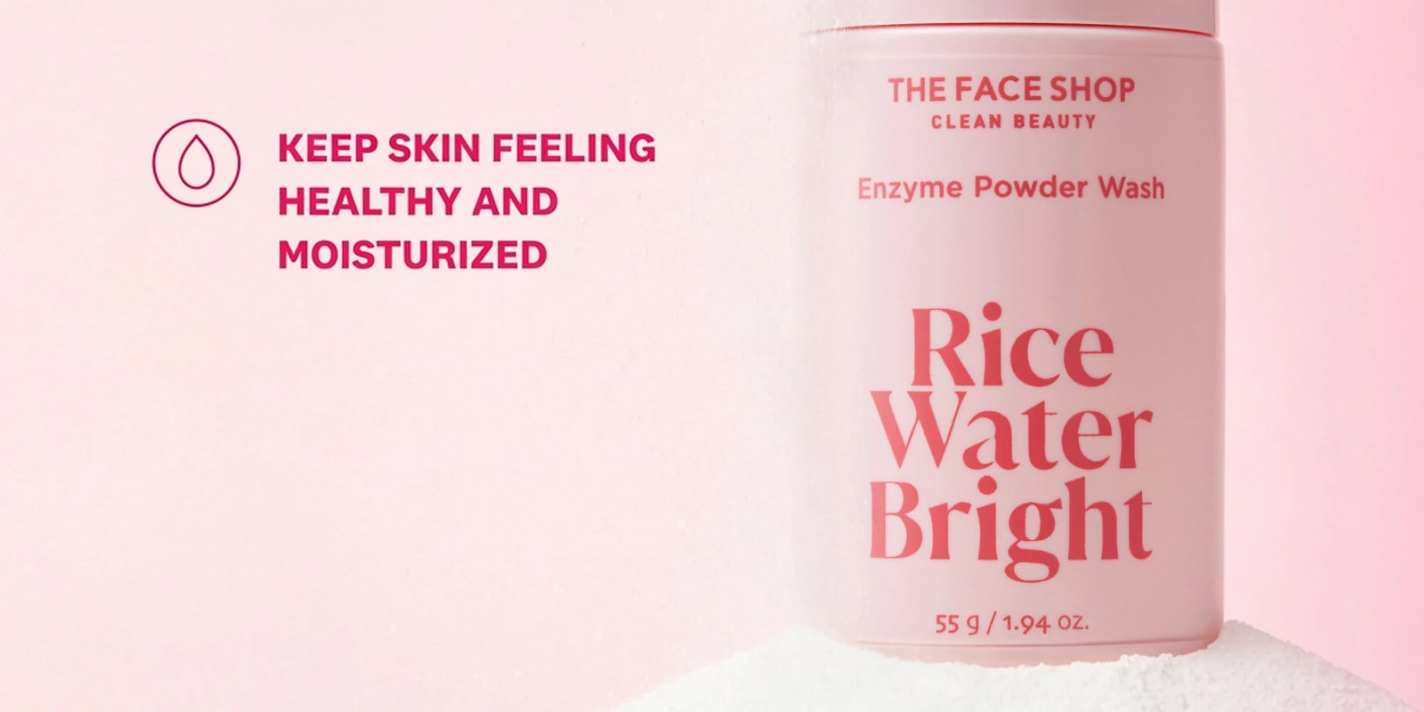 THE FACE SHOP Rice Water Bright Enzyme Powder Wash 1.94 oz.(55g