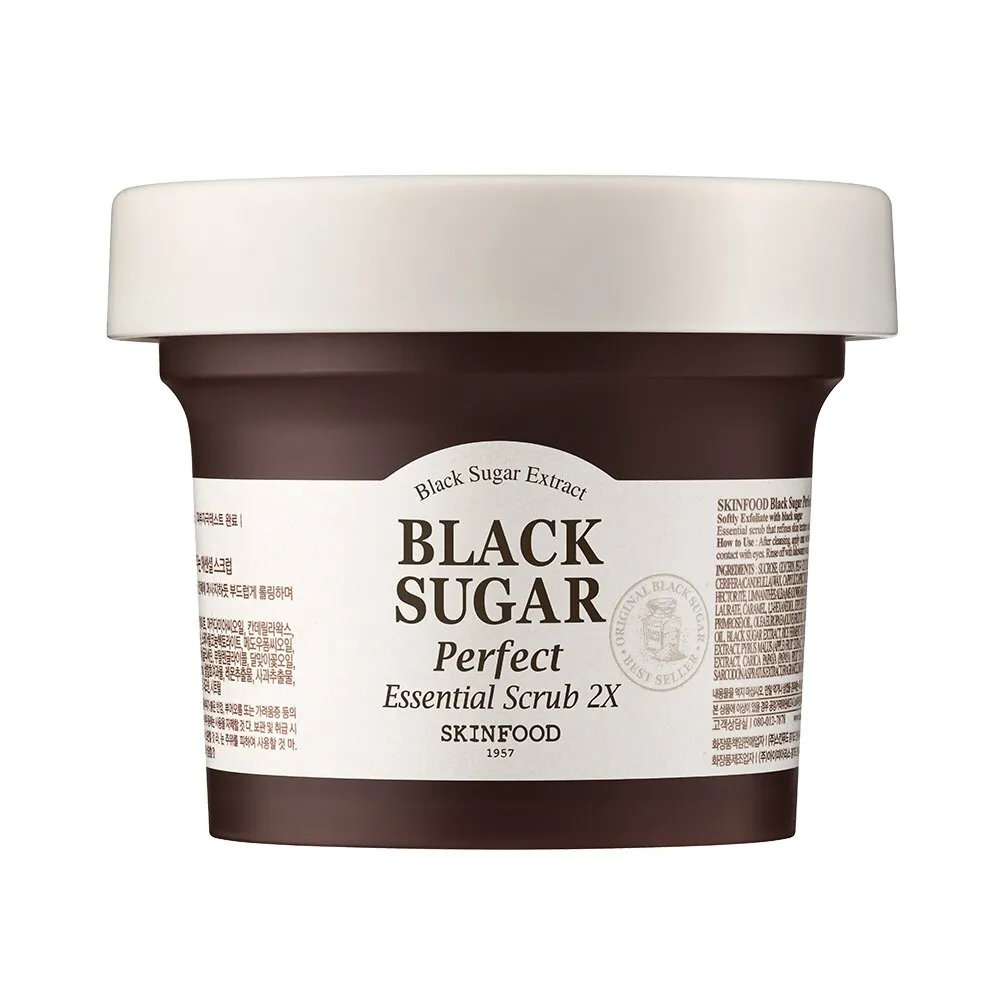 SKINFOOD Black Sugar Perfect Essential Scrub 2X 7.41 oz.(210g)