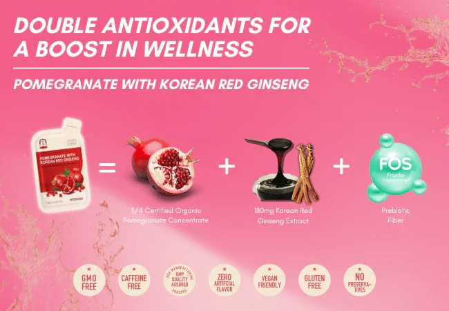 JUNG KWAN JANG Pomegranate With Korean Red Ginseng 1.69 fl. oz.(50ml) x 10ea detail 3