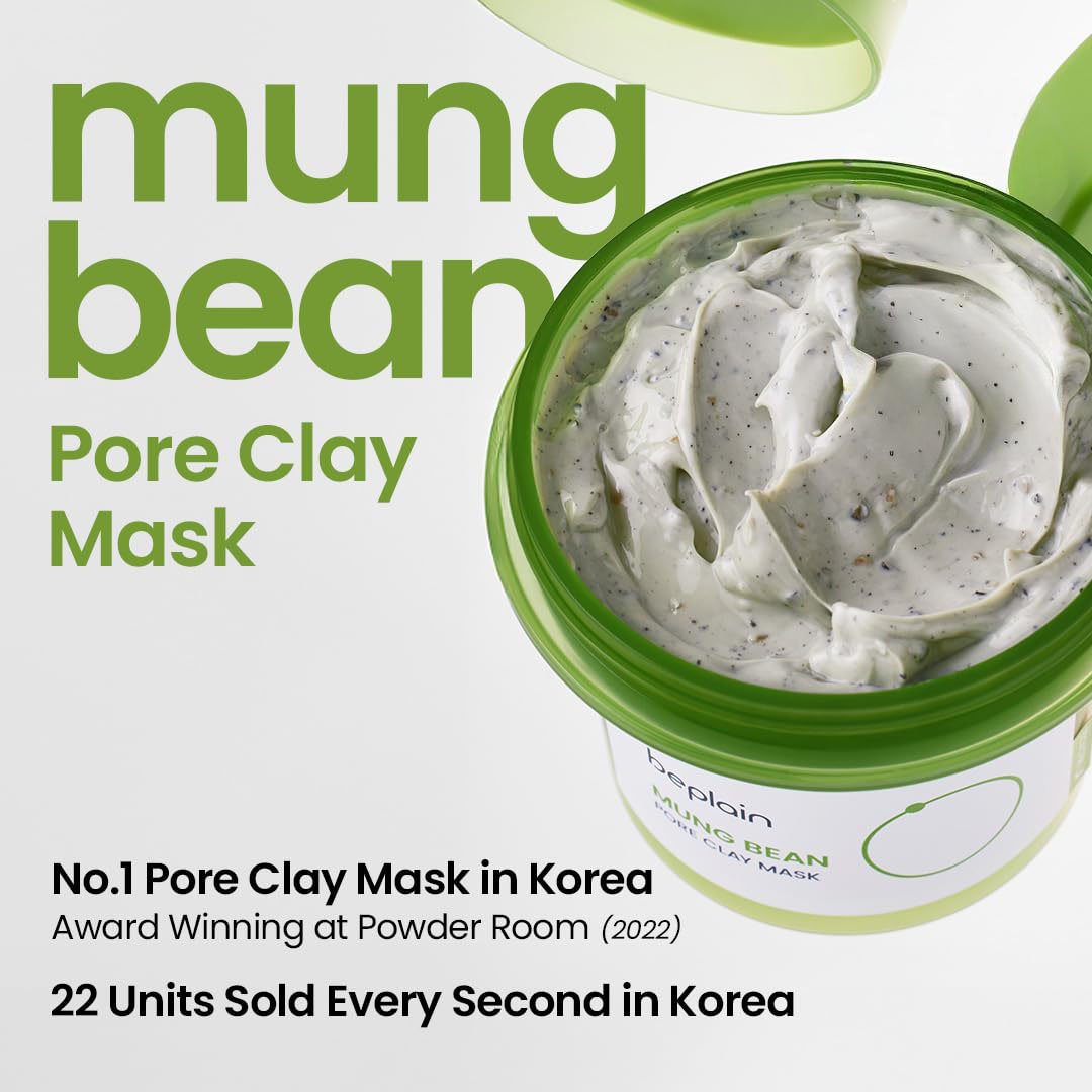 beplain Mung Bean Pore Clay Mask 4.05 fl. oz.(120ml) detail 1