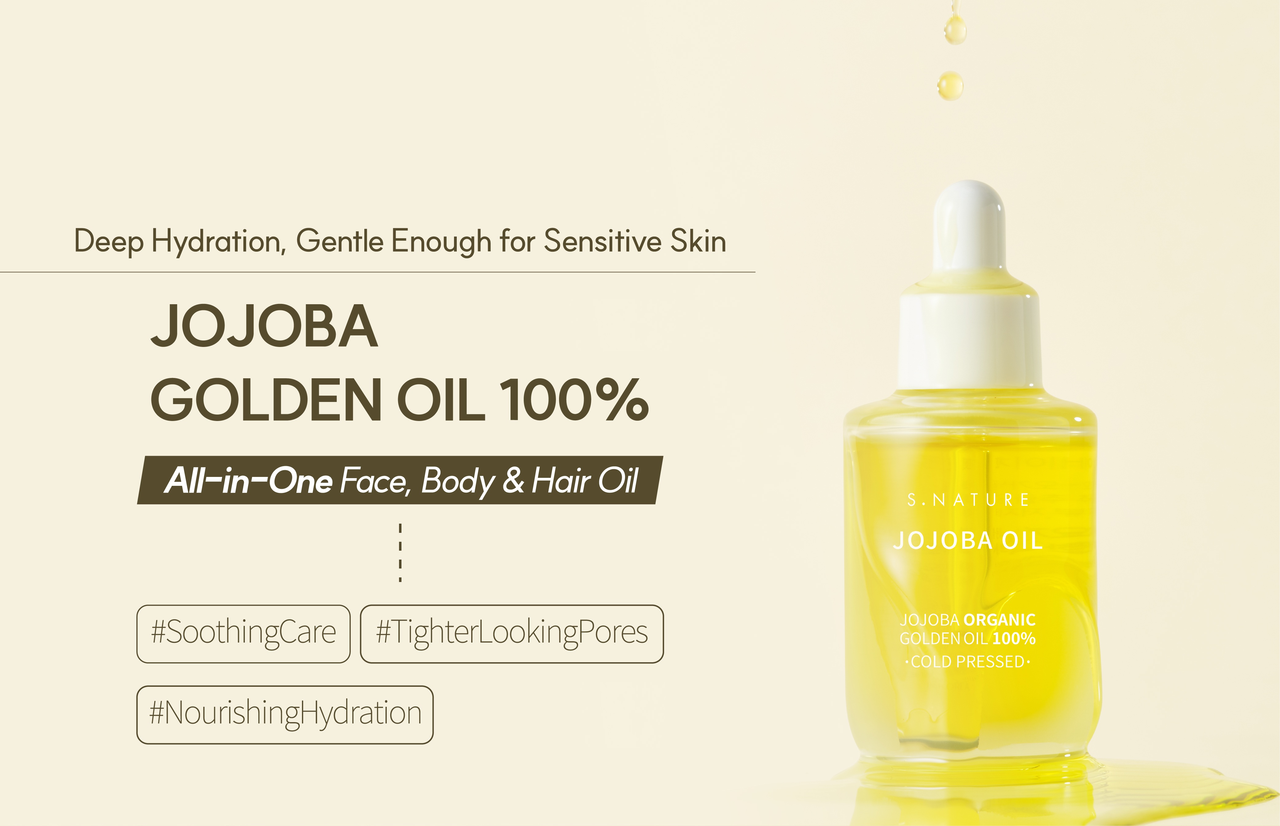 S.NATURE Jojoba Oil 1.01 fl. oz.(30ml) detail 1