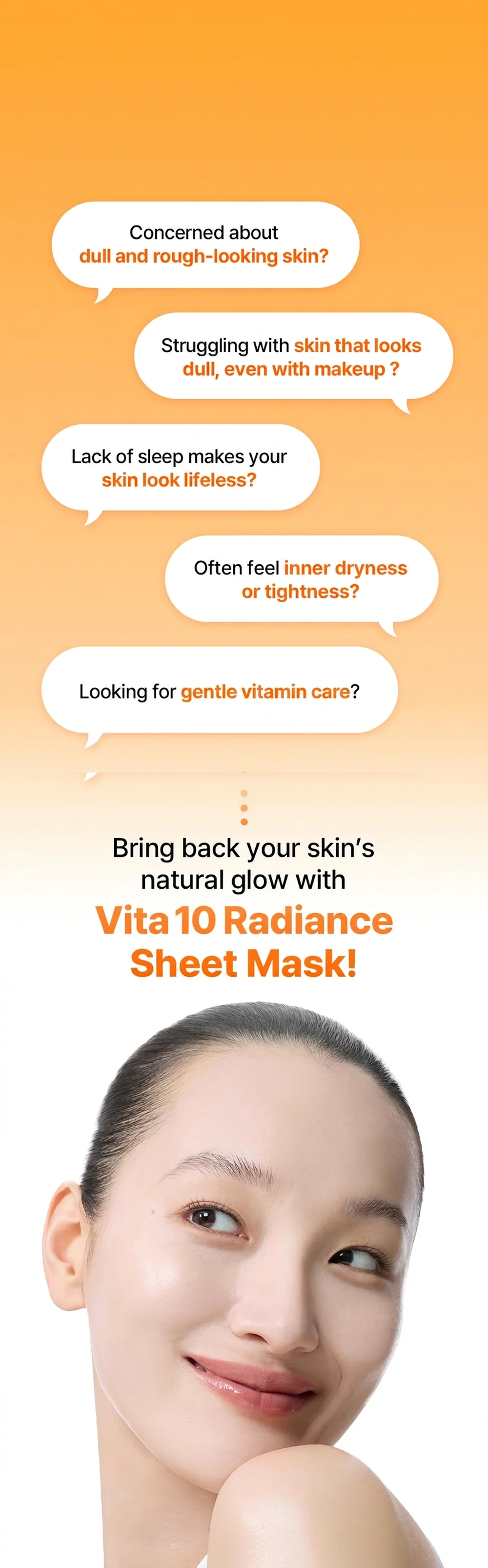 Dear Klairs Vita 10 Radiance Sheet Mask 0.84 fl. oz.(25ml) x 5ea detail 3
