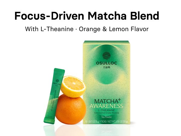 OSULLOC Matcha Plus Glow Tea Powder 0.17 oz.(5g) x 10ea detail 10