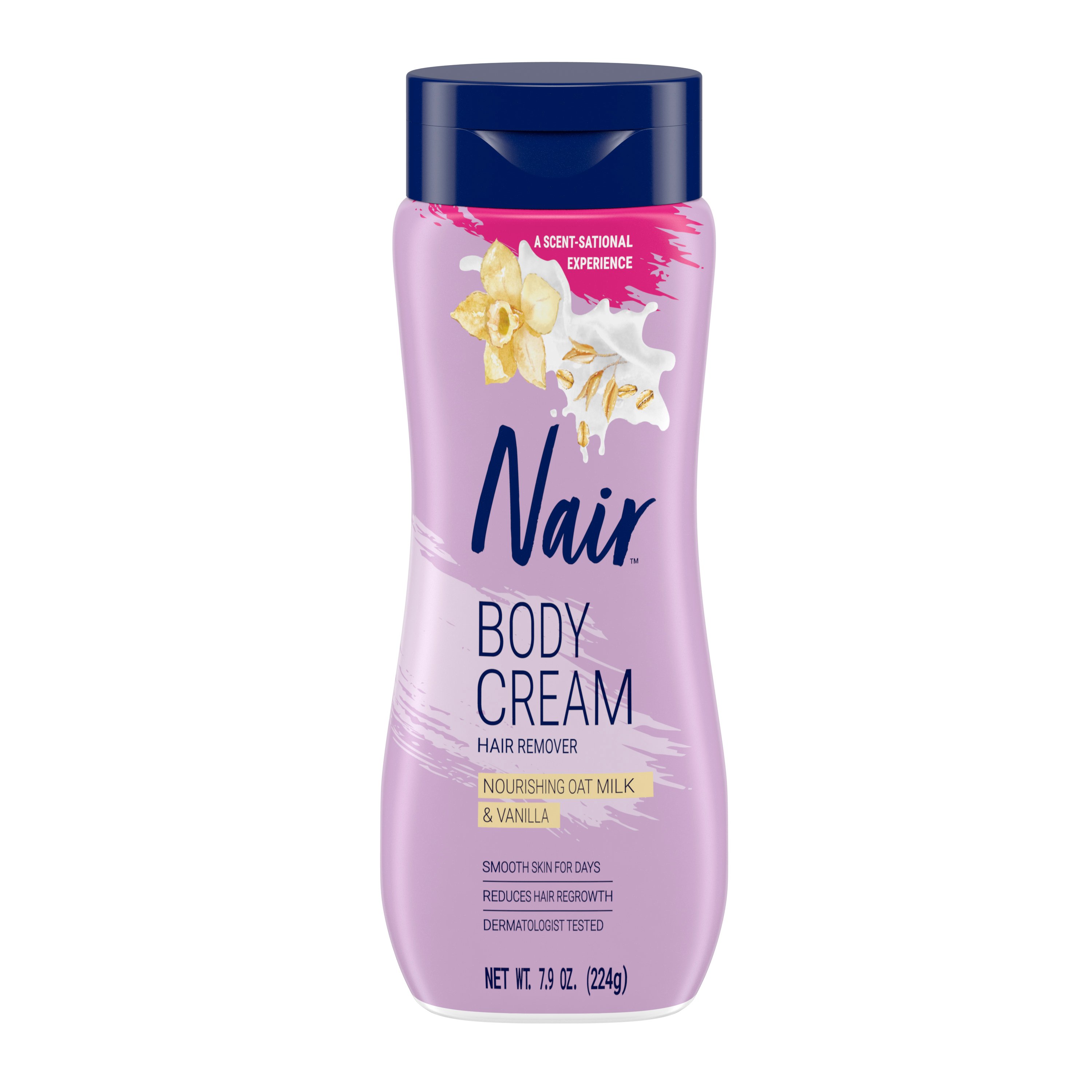 NAIR Body Cream Hair Remover With Nourishing Oat Milk And Vanilla 7.9 oz.(226g) detail 5