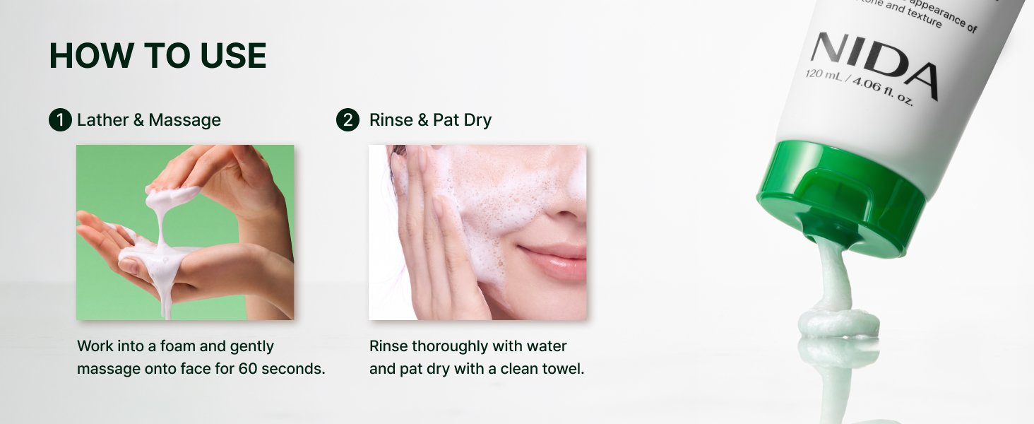 NIDA Centella Deep Pore Cleansing Foam 4.06 fl. oz.(120ml) detail 4