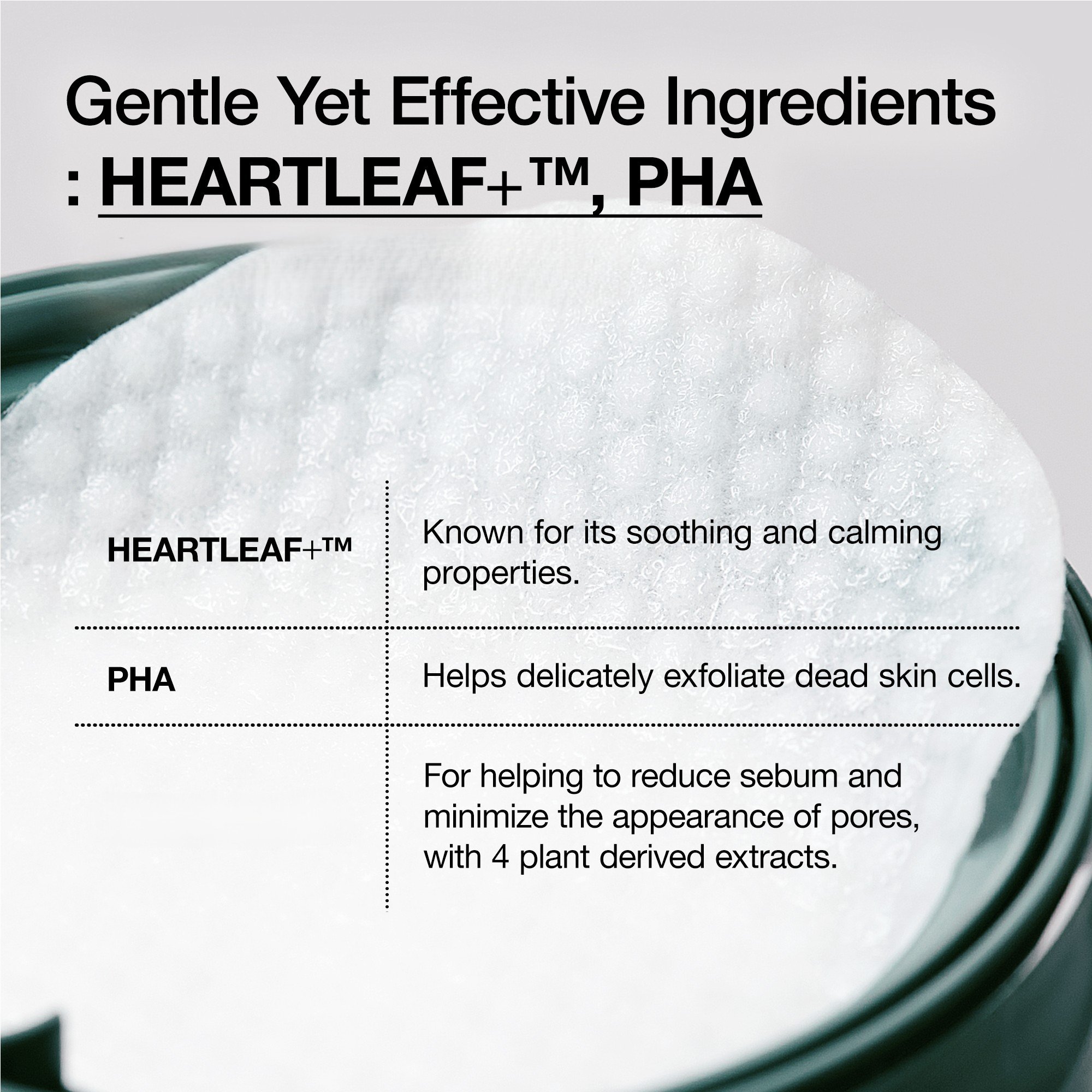 Anua Heartleaf 77 Clear Pad 70ct 6.93 fl. oz.(205ml) detail 3