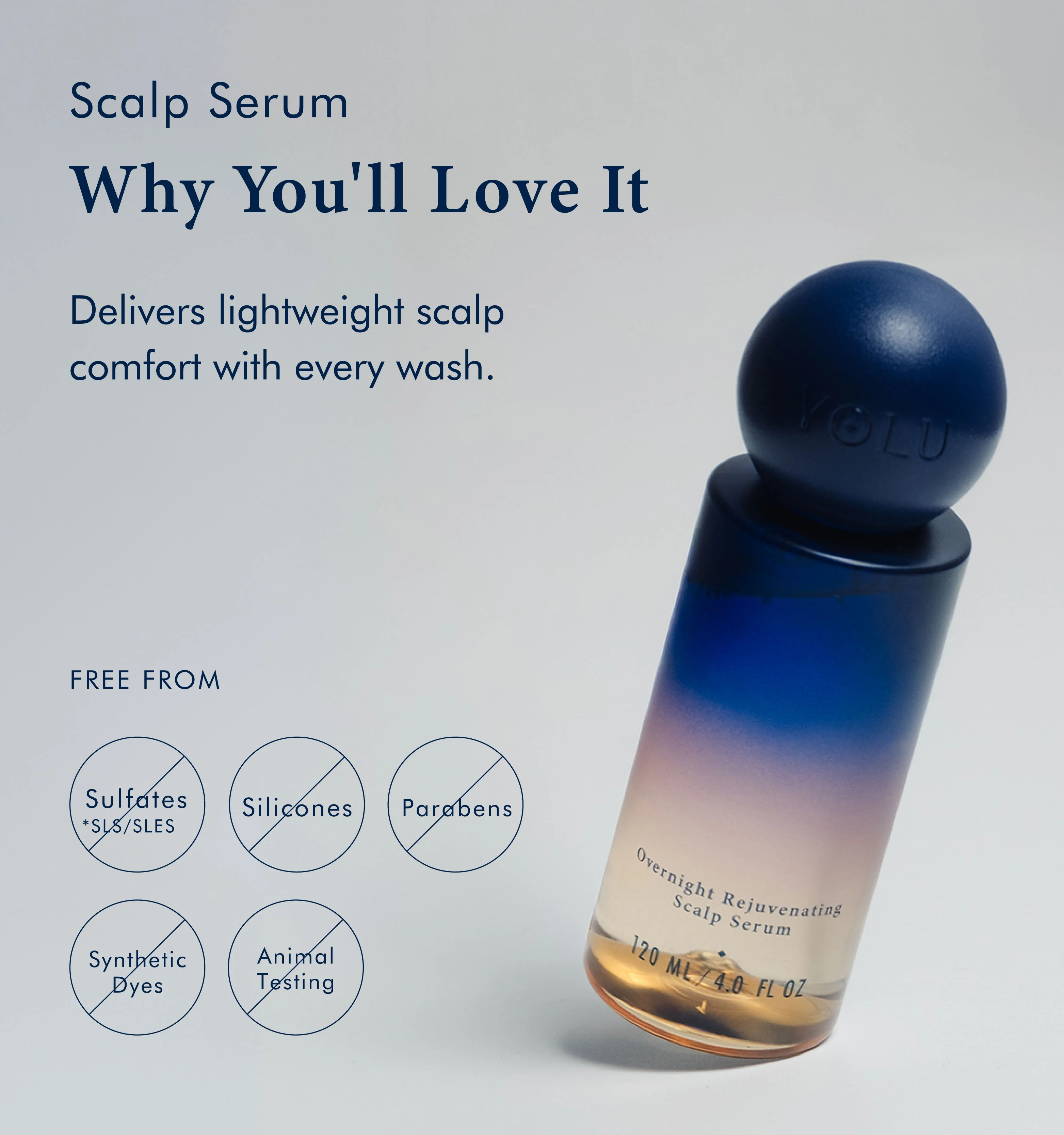 YOLU Overnight Rejuvenating Scalp Serum 4.0 fl. oz.(120ml) detail 3