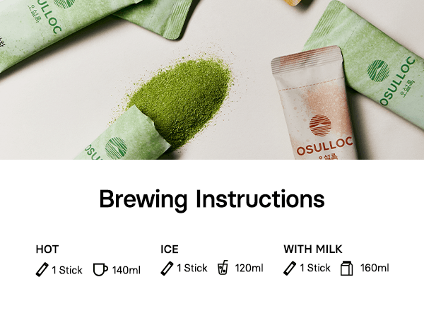OSULLOC Jeju Matcha Milk Tea 0.7 oz.(20g) x 10ea detail 6