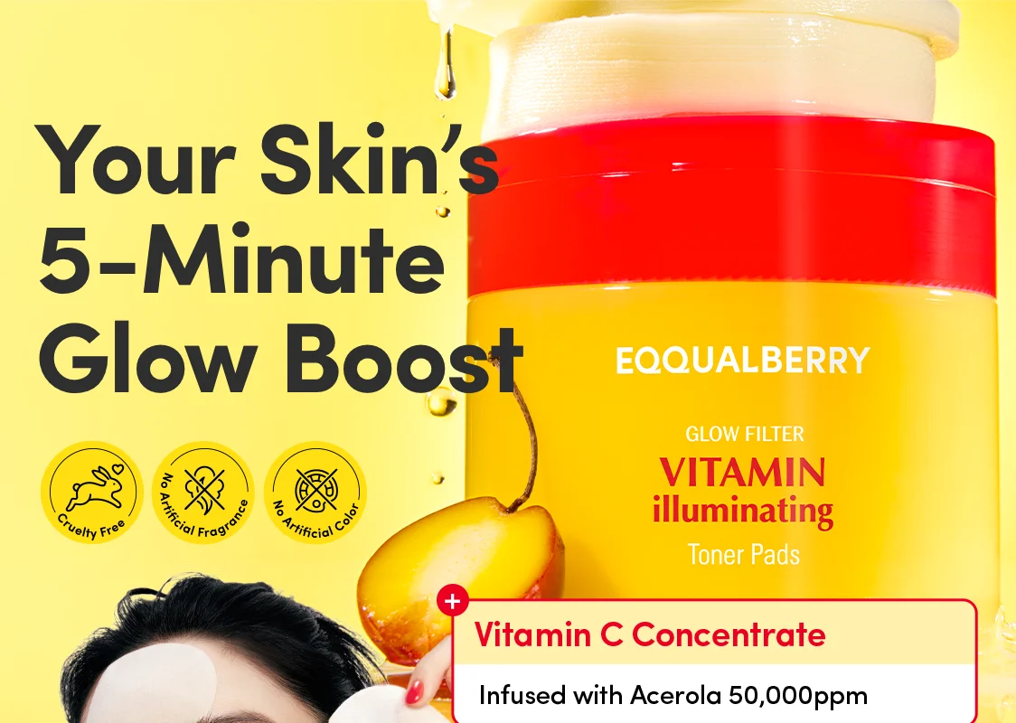 EQQUALBERRY Vitamin Illuminating Toner Pad 70 Pads 6.08 fl. oz.(180ml) detail 1