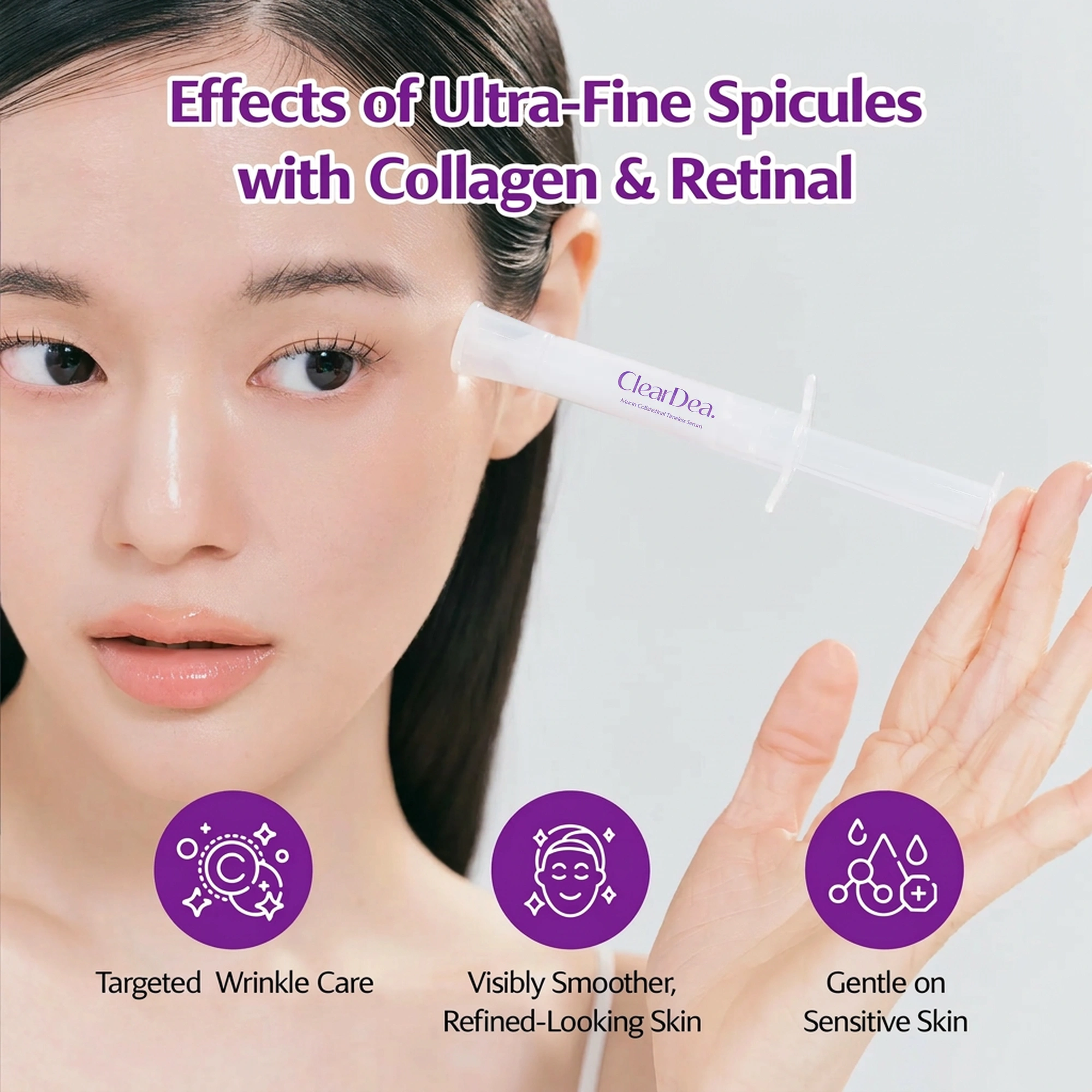 ClearDea Mucin Collanetinal Timeless Serum 2ea 0.13 fl. oz.(4ml)