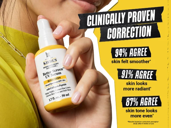 Kiehl's Better Screen™ UV Serum SPF 50+ Facial Sunscreen With Collagen Peptide 1.7 fl. oz.(50ml) detail 1