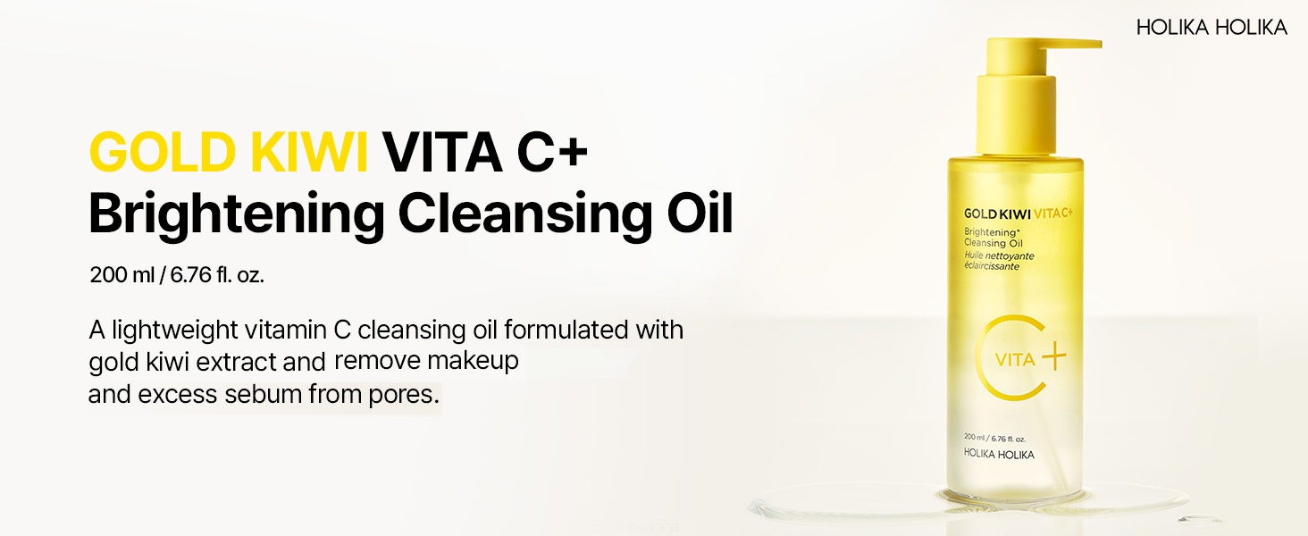 Holika Holika Kiwi Vita C+ Brightening Cleansing Oil 6.76 fl. oz
