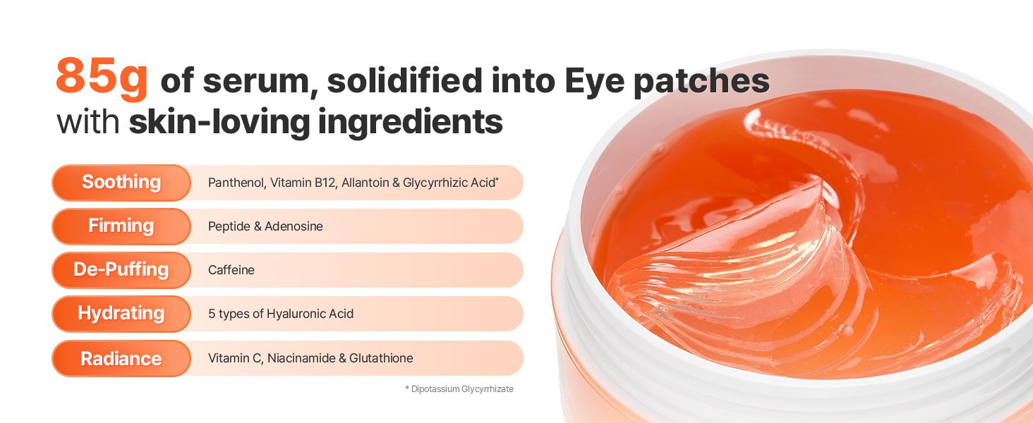 COSRX 5 PDRN Collagen Vitalizing Hydrogel Eye Patch 60ea 2.99 oz.(85g) detail 3