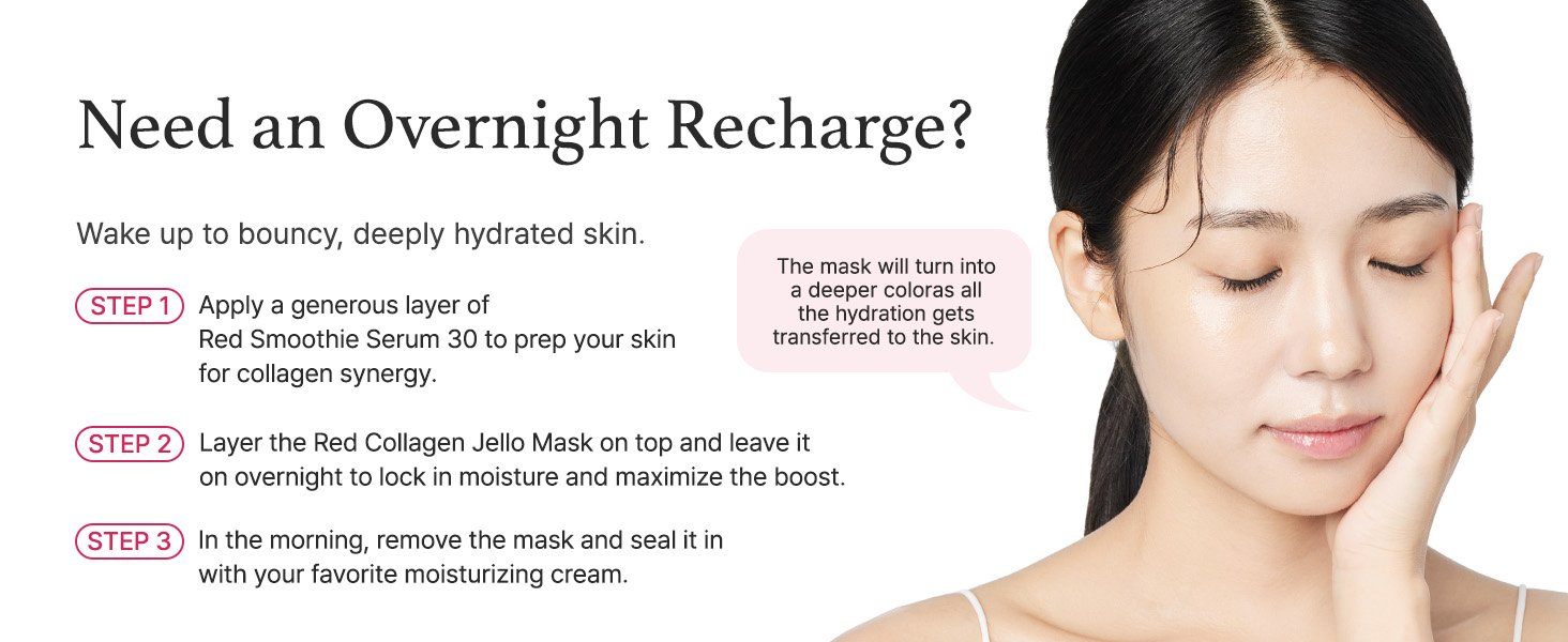 Arencia Red Collagen Jello Mask 4 Sheets 0.88 fl. oz.(25g) detail 6