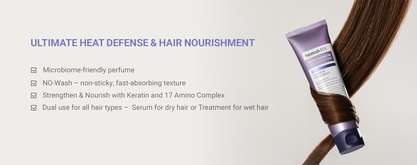 HEIMISH Rx Amino Keratin Heat Protecting Leave In Treatment 5.07 fl. oz.(150ml) detail 2