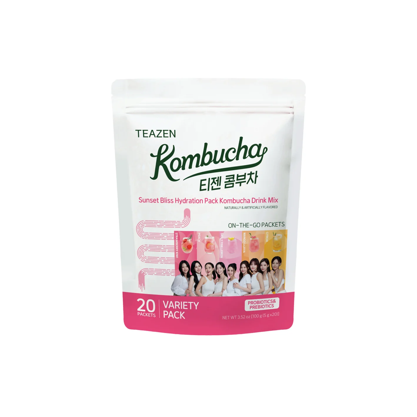 Teazen Kombucha Variety Pack Sunset Bliss 0.18 oz.(5g) x 20ea detail 1