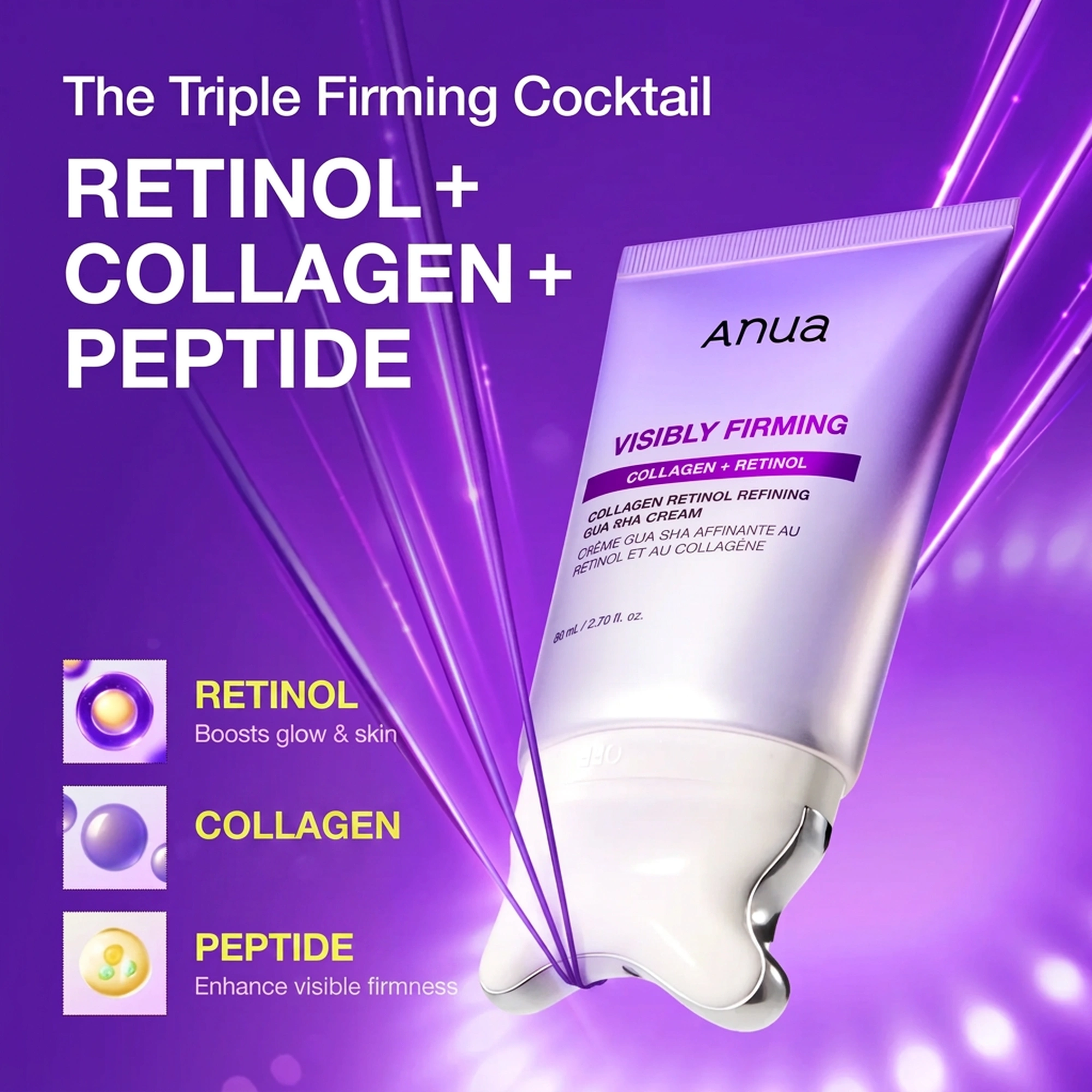 Anua Collagen Retinol Guasha Cream 2.70 fl. oz.(80ml) - Image 8 of 13